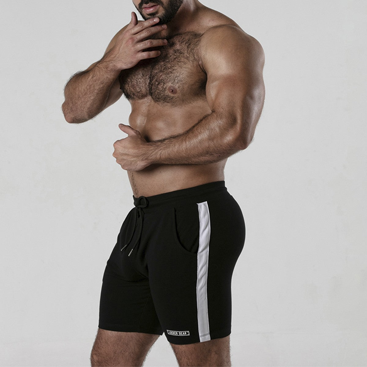 CALÇÃO SIDE STRIP SHORT BRANCO LOCKER GEAR46 3XL