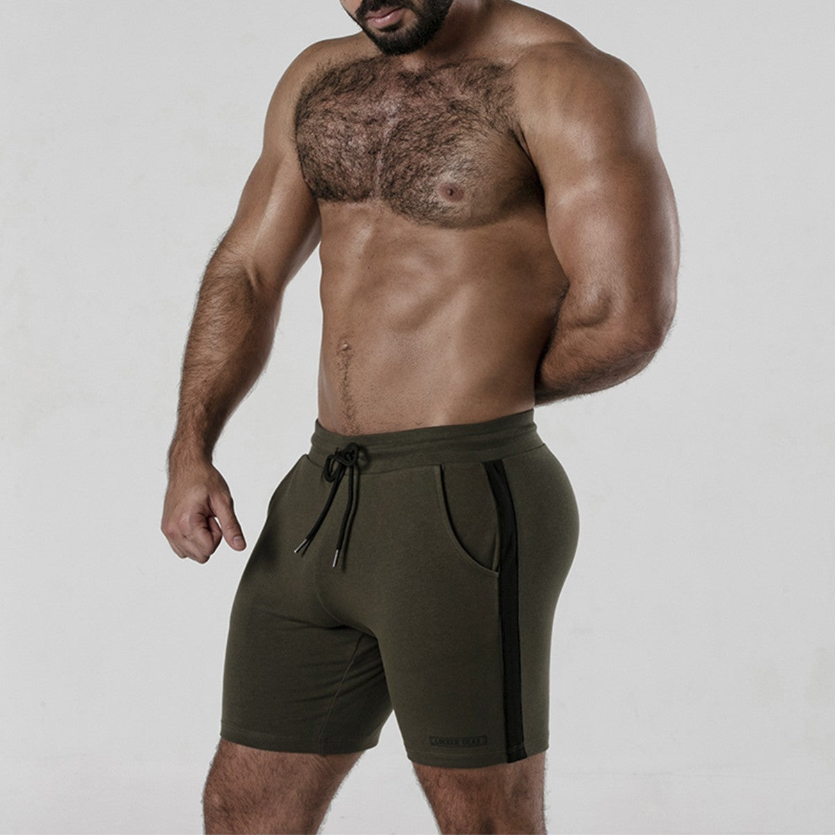 CALÇÃO SIDE STRIP SHORT CAQUI LOCKER GEAR40 L