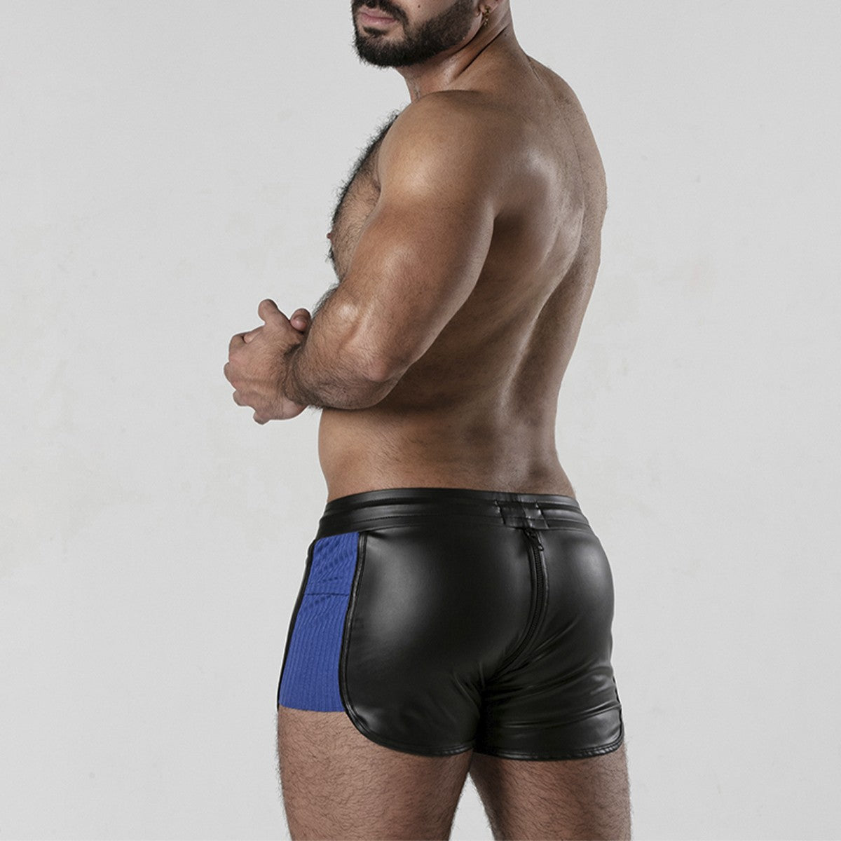 CALÇÃO PERNEIRA 2 WAY ZIPPER CONTRAST SHORT AZUL LOCKER GEAR36 S