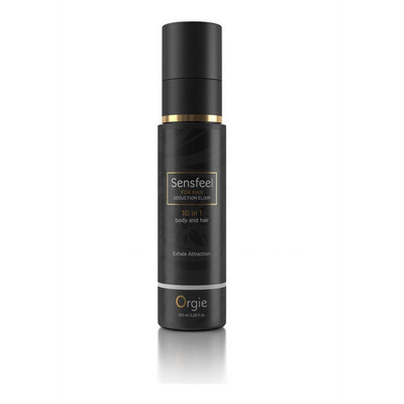 LOÇÃO 10 EM 1 PARA CORPO E CABELO COM FEROMONAS SENSFEEL FOR MAN 100ML ORGIE