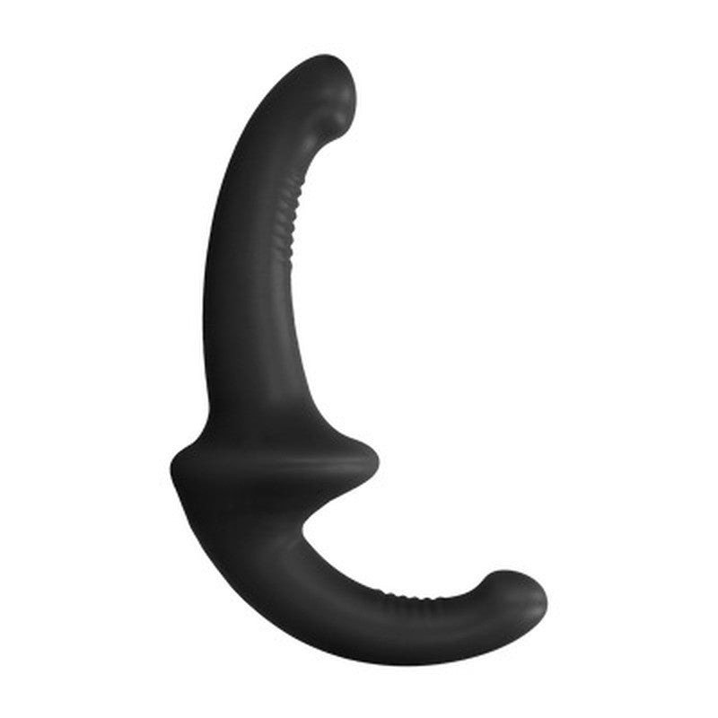 STRAP-ON SEM ARNÊS EM SILICONE PRETO OUCH!